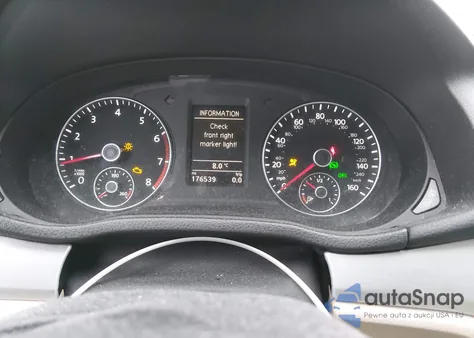 2013 Volkswagen Passat 2.5L Se z USA, uszkodzony, nr VIN 1VWBP7A30DC078558